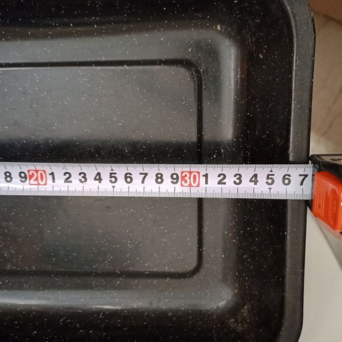 Rectangular enamel baking tray like new for EKG oven