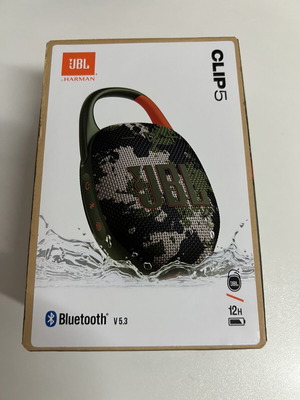 JBL Clip 5 φορητό Bluetooth ηχείο καινούργιο, εργοστασιακά σφραγισμένο