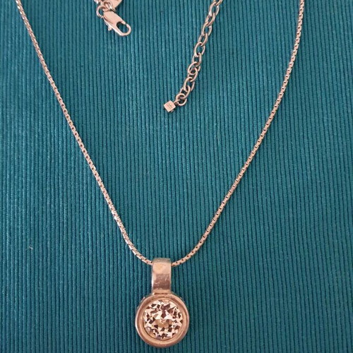 Dyrberg/Kern necklace authentic used with Swarovski crystal silver