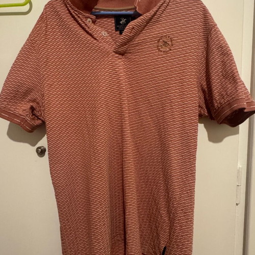 Polo men's shirt like new, size L, orange