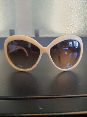 Rodenstock sunglasses women's cream frame with brown gradient lenses new