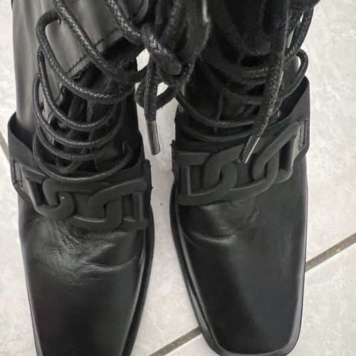 Wall Street women's ankle boots size 40, genuine leather like new, black