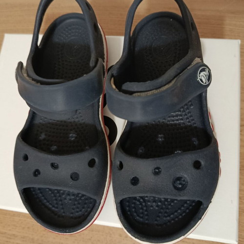 Crocs C9 used, blue boys' shoes