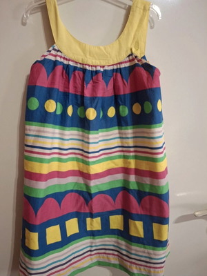 Benetton colorful girls dress size 8 like new