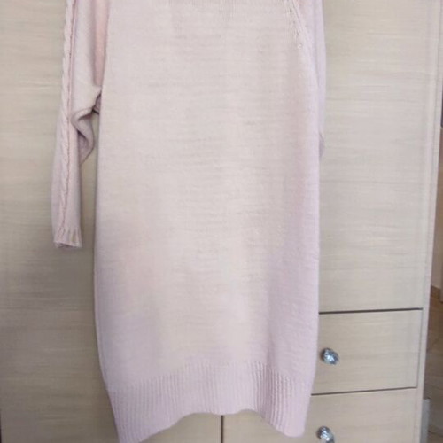 Long knitted cardigan pink like new