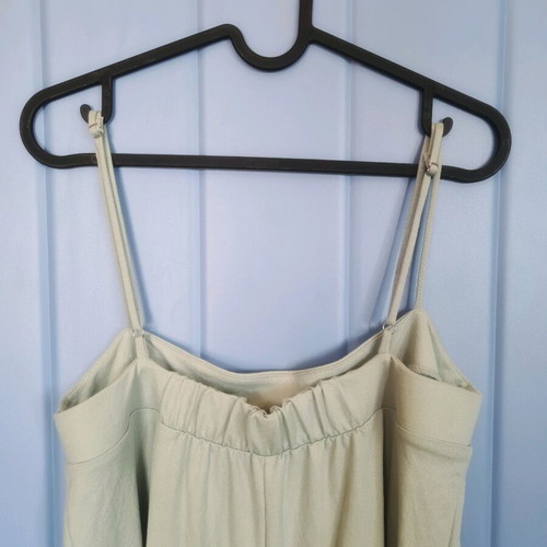 Zara one-piece bermuda jumpsuit like new, mint color, size M