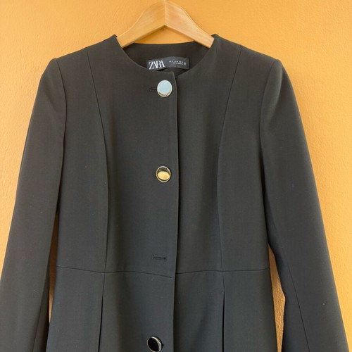 Zara black women's coat size M like new
