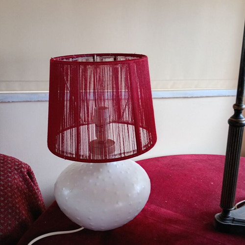 Table lamp porcelain like new, height 33 cm