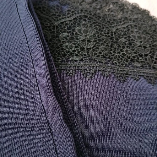 Knitted palazzo skirt Zara like new with black lace