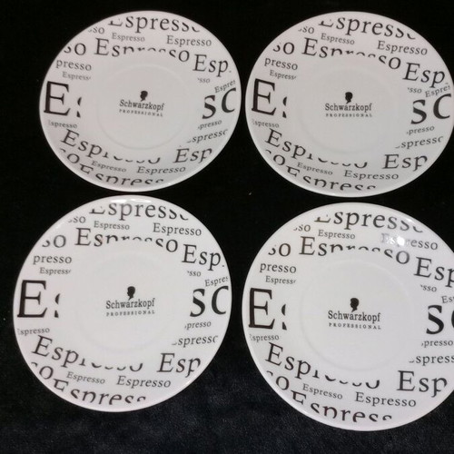 Espresso coffee saucers Schwarzkopf like new, rare collectible edition, set of 4