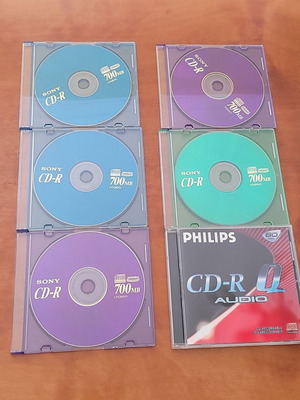 CD-R pack of 6 new Sony and Philips discs