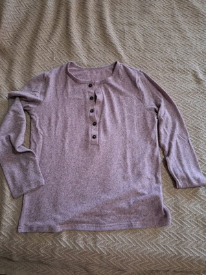 Shein women's buttoned blouse like new, pink, small