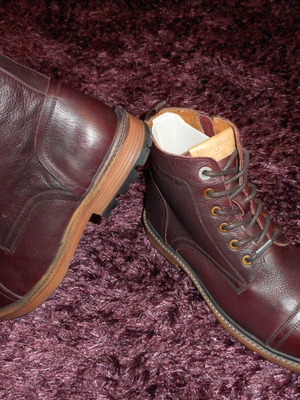 Pepe Jeans London boots new size 44 dark wine red leather