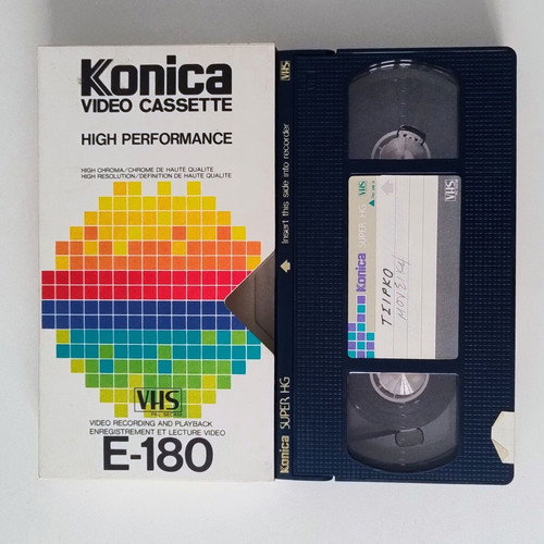 Konica VHS tape used, ET-1 TV show 80s-90s