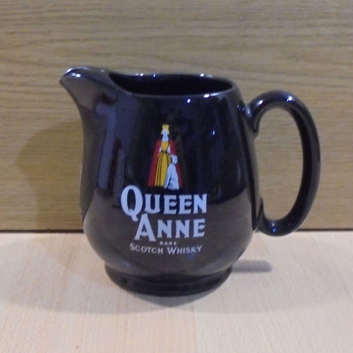 Queen Anne Scotch Whisky old promotional ceramic jug used