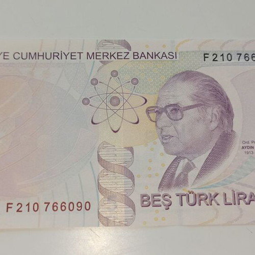 Turkey 5 Lira 2022 banknote new