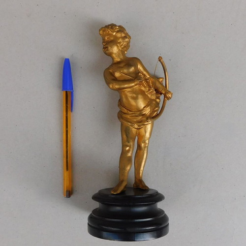 Metal Statue of Wingless Eros, like new, French origin, 130 years old