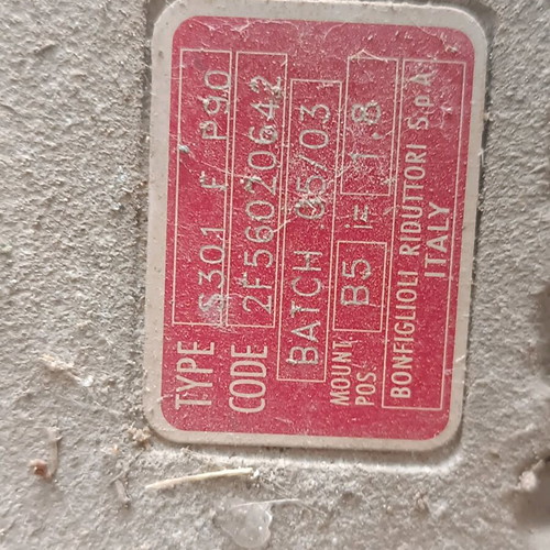 Bonfiglioli motor with reducer used, 2 pieces, Italian