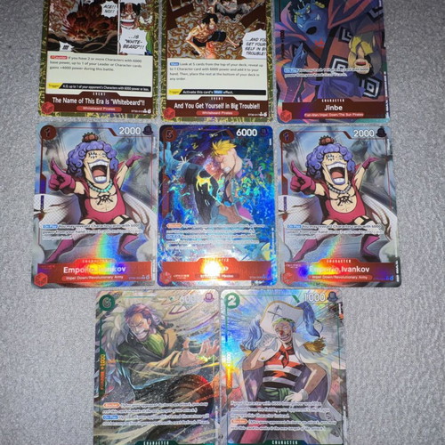 One Piece 8x AA Cards ST30 Alternate Arts New