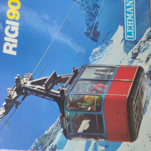 Vintage Lehman Rigi 900 Cable Car Toy 1970, like new, missing 2 figures