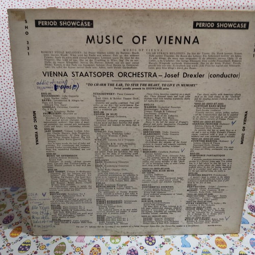 Music Of Vienna vinyl record used, classical