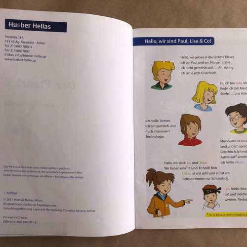 Der Planet X German Learning book like new, Level A1 from 9 years old