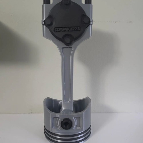 Clock with piston and connecting rod new, analog table clock