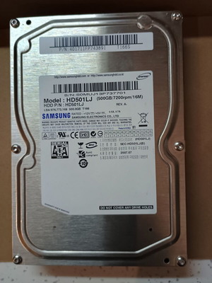 HDD 3.5'' Samsung 500GB like new, SATA