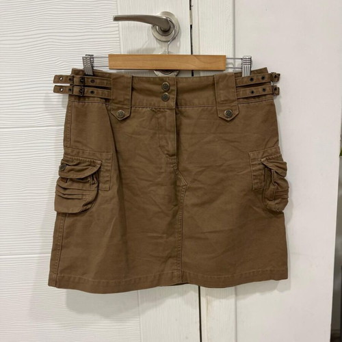Marlboro Classics Mini Denim Cargo Skirt used, utility pockets, size EU42
