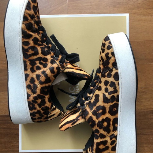 Michael Michael Kors Mindy leopard print sneakers like new, size 39 EU