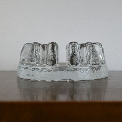 Crystal candleholder with geometric design like new
