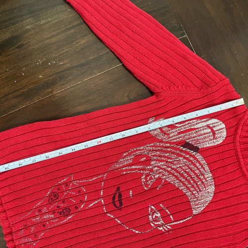 Wool sweater with turtleneck 9-10 years red like new