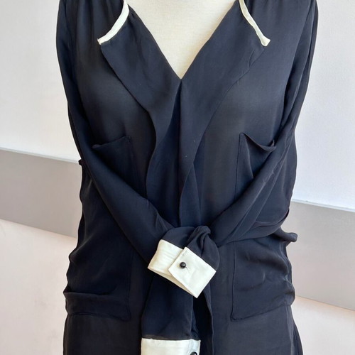 Day by Malene Birger silky blouse size S like new, black