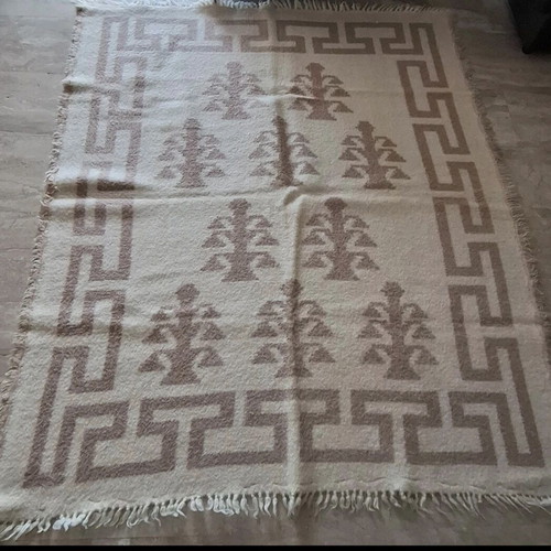 Wool blanket double new, double-sided 220×185