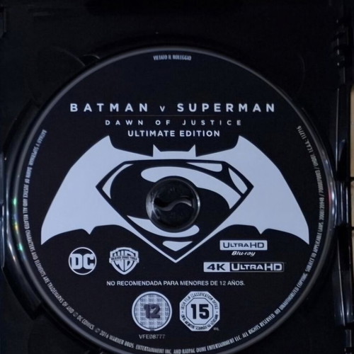 Batman v Superman Dawn of Justice Ultimate Edition 4K Blu-Ray like new
