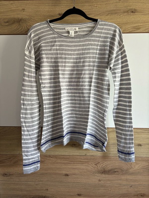 H&M striped shirt like new, grey - white, size S
