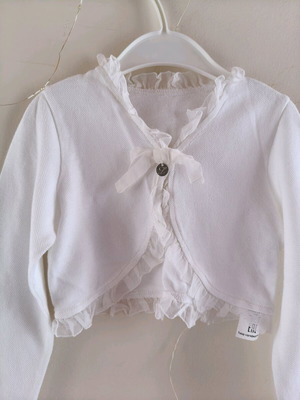 White bolero jacket Lapin House like new, size 2 years