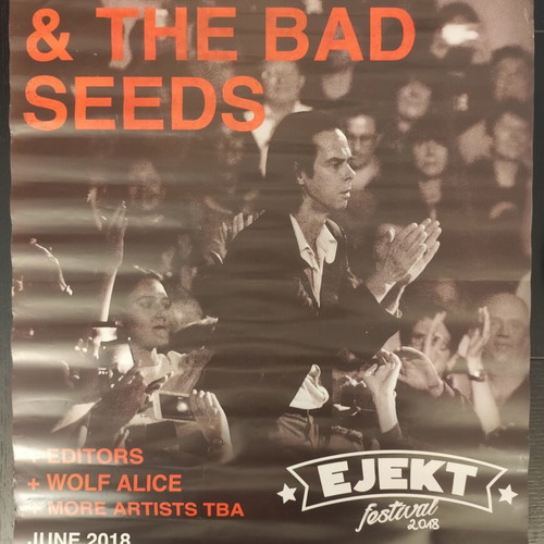 Nick Cave & The Bad Seeds Live in Athens 2018 poster used
