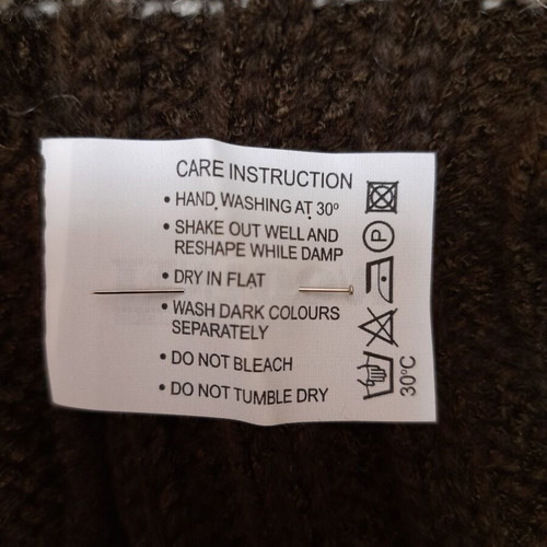 Woolnet women's sweater with collar like new, beige and brown