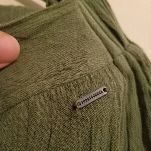 Funky Buddha pants used, green viscose L/XL