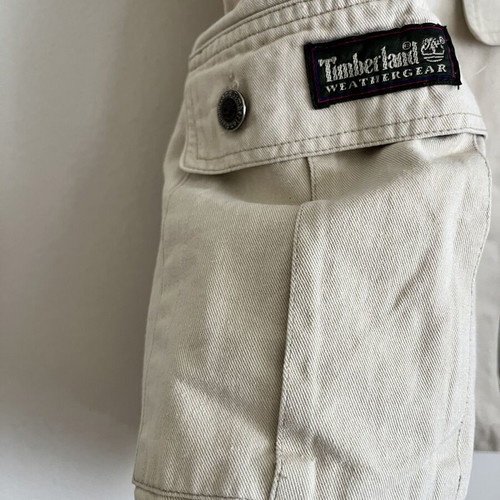 Bermuda shorts used, beige color, size S with pockets
