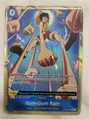 Κάρτα One Piece Gum-Gum Rain καινούργια