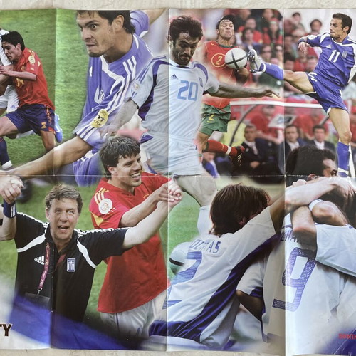 Sporty Jr. July 2004 Magazine like new, Euro 2004 tribute with poster
