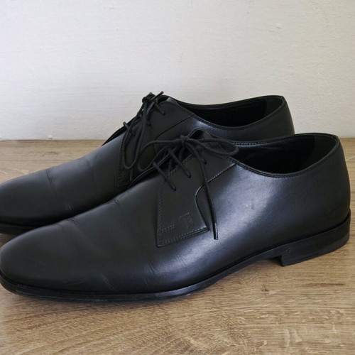 Tod's men's shoes size 41 used, black leather