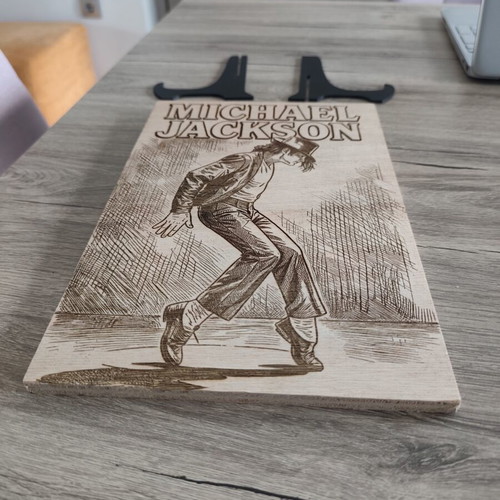 Michael Jackson wooden handmade image new