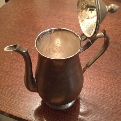 Bronze pitcher used, height 23 cm
