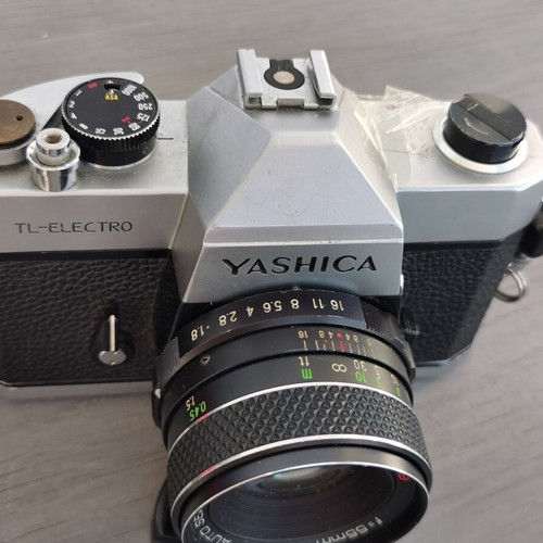 Yashica TL-Electro camera used with Auto Sears Secor 55mm f1.8 lens