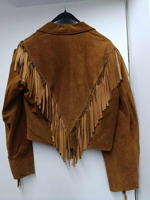 Leather jacket brown like new, size M