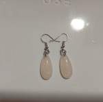 Handmade white earrings