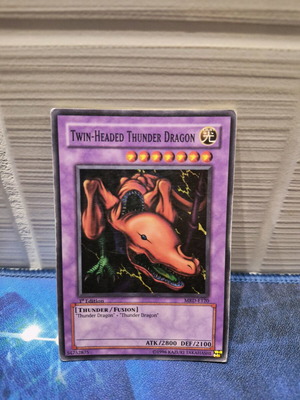Yu-Gi-Oh Twin-Headed Thunder Dragon 1st Edition card used